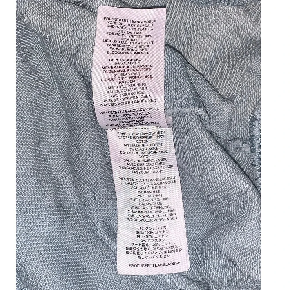 Gymshark Hoodie Mens XXXL Blue Oversized Pullover Athleisure Streetwear‎